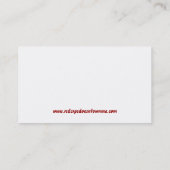 RSD/CRPSの医学カード コーリングカード (裏面)