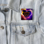 RSD/CRPSの認識度ボタンのハート 缶バッジ (インサイチュ)