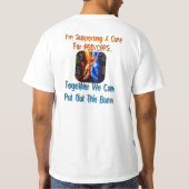 RSD/CRPSのTシャツの治療のための燃焼 Tシャツ (裏面)