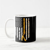 RSD CRPS啓発 アメリカ国旗 サポートTシャツ コーヒーマグカップ (左)
