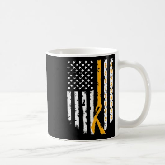 RSD CRPS啓発 アメリカ国旗 サポートTシャツ コーヒーマグカップ (右)