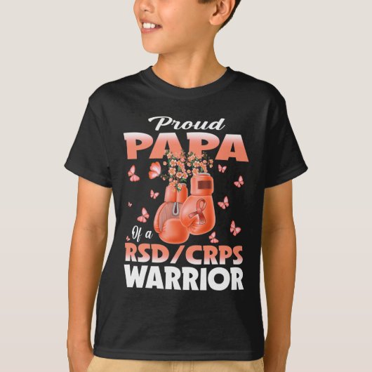 RSD CRPS戦士の自覚を持つ誇り高きパパ ボクシング Tシャツ (正面)