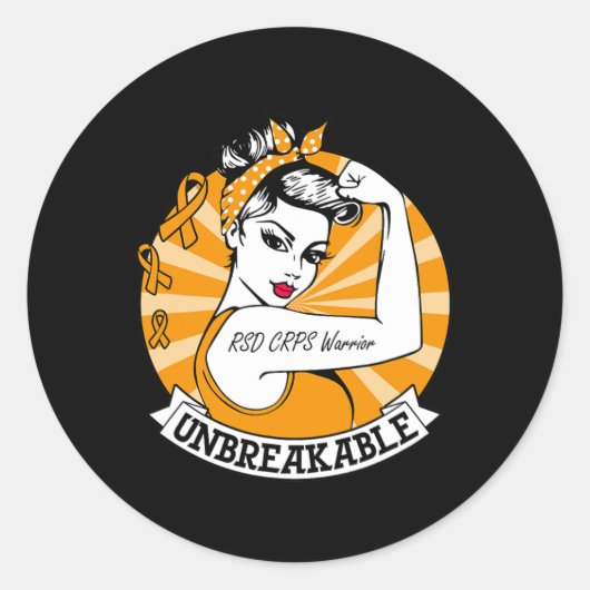 Rsd Crps戦士Unbreakable Rsd Crps認識度 ラウンドシール (正面)