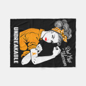 Rsd Crps戦士Unbreakable Rsd Crps認識度Gi フリースブランケット (正面(横))