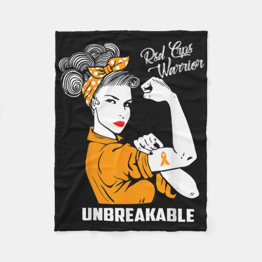 Rsd Crps戦士Unbreakable Rsd Crps認識度Gi フリースブランケット (正面)