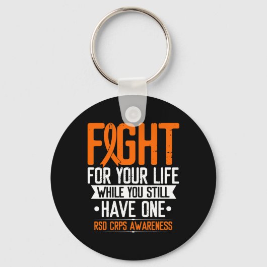 RSD CRPS認識度がライフウォリアオレンジRで戦う キーホルダー (正面)