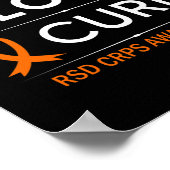 RSD CRPS認識度ピースラブキュアファイターオレンジ ポスター (角)