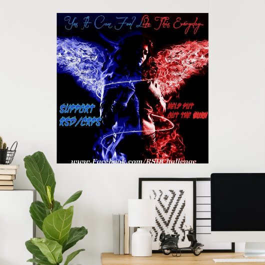 rsd/crps認識度ポスター ポスター (ホームオフィス)