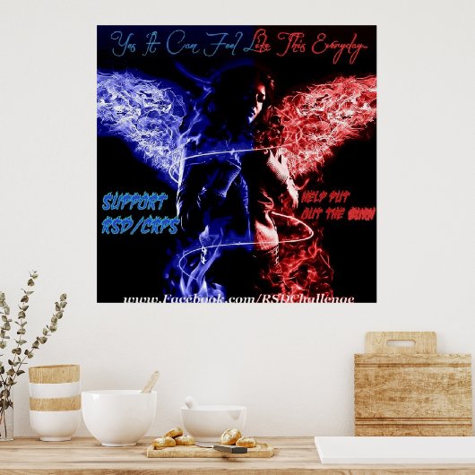 rsd/crps認識度ポスター ポスター (キッチン)