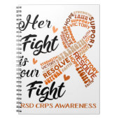 RSD CRPS認識度彼女の戦いは我々の戦いだ ノートブック (正面)