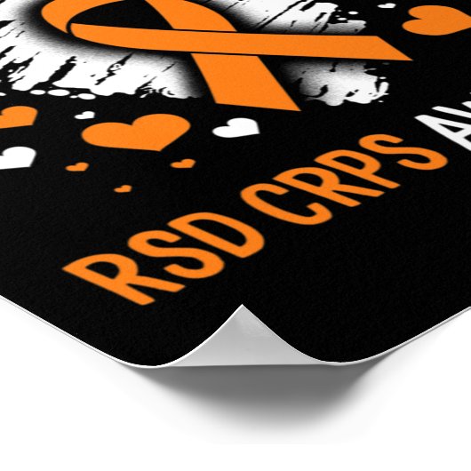 RSD CRPS認識度彼女の戦いオレンジリボン複合体 ポスター (角)