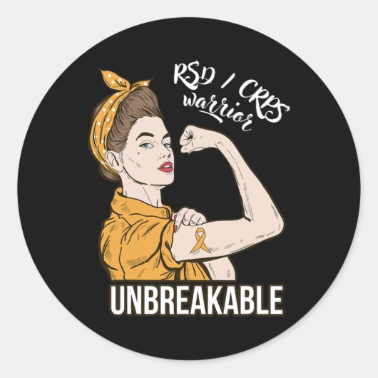 Rsd Crps認識度Crps戦士Unbreakable Tee Gi ラウンドシール (正面)