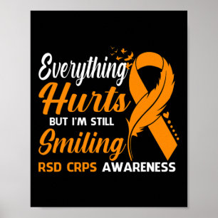 Rsd Crps Awarenがまだ微笑んでいる時に何もかも痛む ポスター