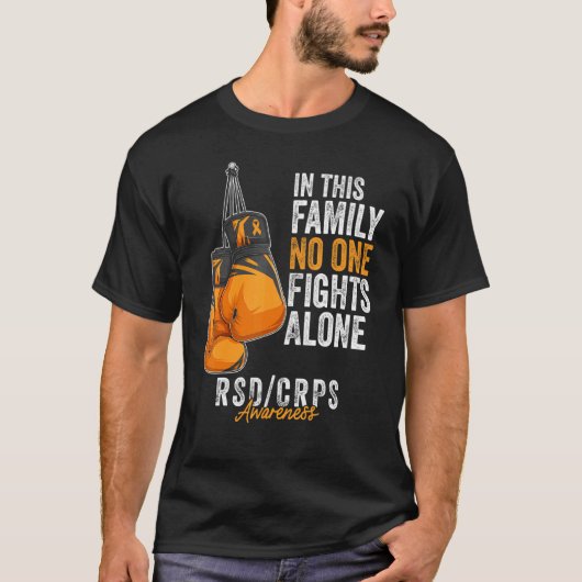 RSD CRPS Awareness Month Gloves Orange Ribbon Tシャツ (正面)