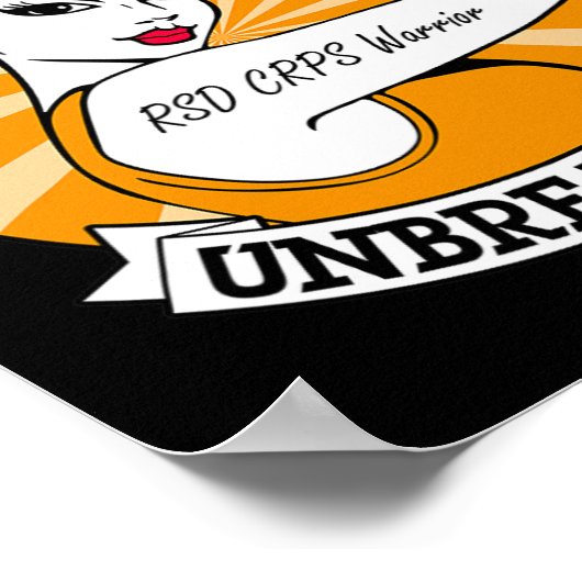 Rsd Crps Warrior Unbreakable Rsd Crps Awareness  ポスター (角)