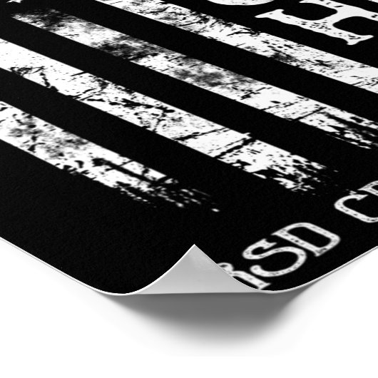 Rsd Crps Warrior Us Flag  ポスター (角)
