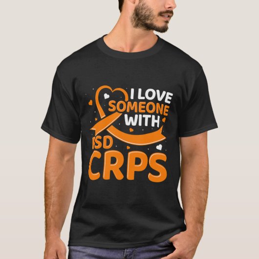 Rsdcrpsオレンジリボン複雑な地域の痛みの同期 Tシャツ (正面)