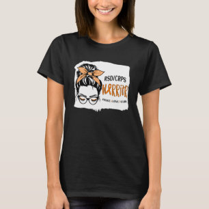 RSDCRPS戦士認識度サポートスクワッドMessy Bun Tシャツ