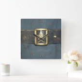 RSFの赤軍の士官のベルト スクエア壁時計 (ホーム)