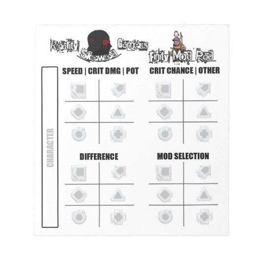 RSG Finityパモダンッド ノートパッド (正面)
