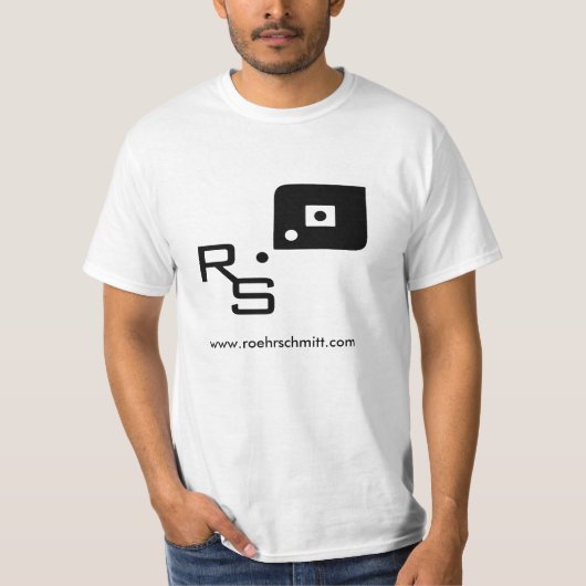 RSmarkBlack -大きい8x8、www.roehrschmitt.com Tシャツ (正面)