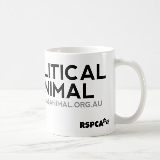 RSPCAの政治動物のマグ コーヒーマグカップ (右)