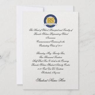 RSPS卒業発表-フォーマル 招待状