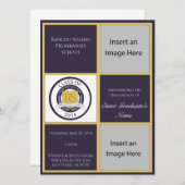 RSPS -卒業届（写真） 招待状 (正面/裏面)