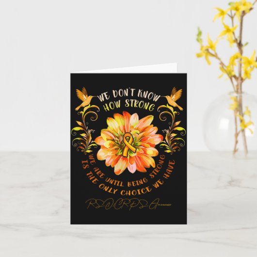 Rsrps Awareness Flower We Dont Know How Strong  カード (黄色い花)