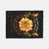 Rsrps Awareness Flower We Dont Know How Strong  フリースブランケット (正面(横))