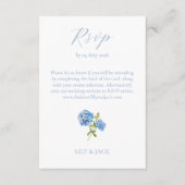 RSVPあじさいゲストウェディングRSVP エンクロージャーカード (正面)