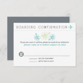 RSVPからNassau搭乗券 出欠カード (正面/裏面)