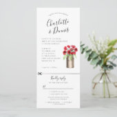 rsvpが添付されたマルクバケットへの招待状のポピー 招待状 (スタンド正面)