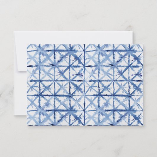 RSVPしぼり雲ウォーター色ビーチヒトスターフィッシュ 出欠カード (裏面)