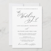 RSVPとのジェーンカトリック結婚式招待状 招待状 (正面)