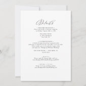 RSVPとのジェーン結婚式招待状 招待状 (裏面)