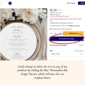 RSVPとのSarah Elegant Wedding招待状 招待状