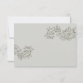 RSVPと3つのエントリー選択//ヴィンテージインスパイア 出欠カード (裏面)