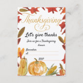 RSVPによる感謝状の招待 エンクロージャーカード (正面)