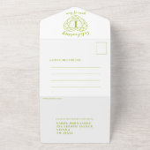 RSVPによる結婚第1回perdot記念撮影 オールインワン招待状 (外側)