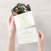 RSVPによる結婚第1回perdot記念撮影 オールインワン招待状 (貼ってはがせる)