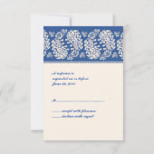 RSVPのインディアンかユダヤ人カード 出欠カード (裏面)