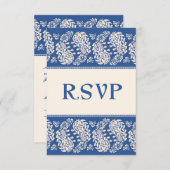 RSVPのインディアンかユダヤ人カード 出欠カード (正面/裏面)