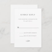 RSVPのエンクロージャカ結婚ードに親切に返信 エンクロージャーカード (正面/裏面)