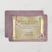 RSVPのス結婚クロール 出欠カード (正面/裏面)