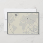 RSVPのチケット航空会社 出欠カード (裏面)