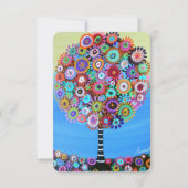 RSVPのバーのこうもりのB'nai B'not （ユダヤ教の）バル・ミツバーの応答カード 出欠カード (正面)