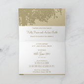 RSVPのパーソナライズな結婚式招待状 招待状 (内部)