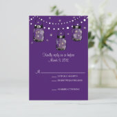 RSVPのメーソンジャーの結婚式 出欠カード (スタンド正面)