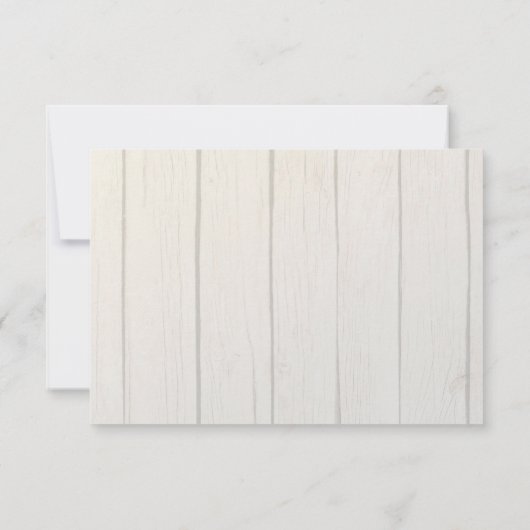 RSVPのローズピンクのアジサイのレースの木の花柄 出欠カード (裏面)